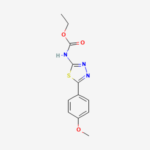 molecular formula C12H13N3O3S B5882566 ethyl [5-(4-methoxyphenyl)-1,3,4-thiadiazol-2-yl]carbamate 