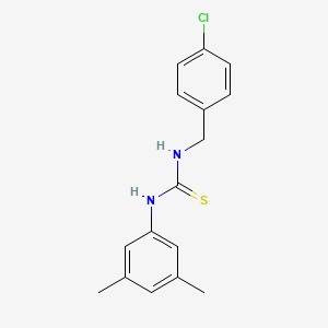 molecular formula C16H17ClN2S B5882577 N-(4-chlorobenzyl)-N'-(3,5-dimethylphenyl)thiourea 