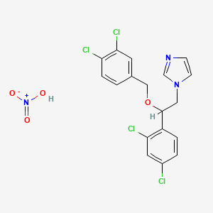 molecular formula C18H15Cl4N3O4 B588259 3,4-Dichloro Miconazole Nitrate CAS No. 27220-35-5