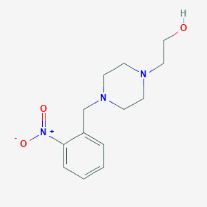 molecular formula C13H19N3O3 B5882620 2-[4-(2-nitrobenzyl)-1-piperazinyl]ethanol 