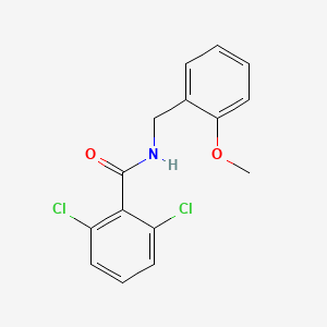 molecular formula C15H13Cl2NO2 B5882635 2,6-dichloro-N-(2-methoxybenzyl)benzamide 