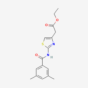 molecular formula C16H18N2O3S B5882658 ethyl {2-[(3,5-dimethylbenzoyl)amino]-1,3-thiazol-4-yl}acetate 