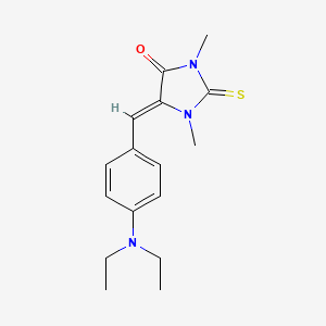 molecular formula C16H21N3OS B5882661 5-[4-(diethylamino)benzylidene]-1,3-dimethyl-2-thioxo-4-imidazolidinone 