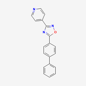 4-[5-(4-biphenylyl)-1,2,4-oxadiazol-3-yl]pyridine