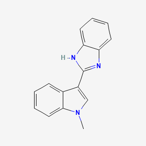molecular formula C16H13N3 B5882667 2-(1-methyl-1H-indol-3-yl)-1H-benzimidazole 