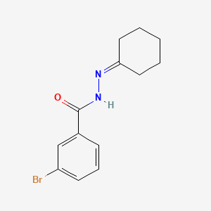 molecular formula C13H15BrN2O B5882688 3-bromo-N'-cyclohexylidenebenzohydrazide 