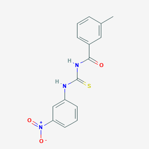 molecular formula C15H13N3O3S B5882724 3-methyl-N-{[(3-nitrophenyl)amino]carbonothioyl}benzamide 