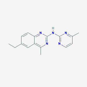 molecular formula C16H17N5 B5882731 6-ethyl-4-methyl-N-(4-methyl-2-pyrimidinyl)-2-quinazolinamine 