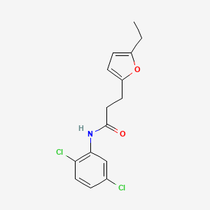molecular formula C15H15Cl2NO2 B5882742 N-(2,5-dichlorophenyl)-3-(5-ethyl-2-furyl)propanamide 