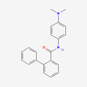molecular formula C21H20N2O B5882756 N-[4-(dimethylamino)phenyl]-2-biphenylcarboxamide 