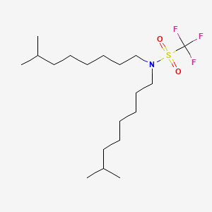 molecular formula C19H38F3NO2S B588276 N,N-Bis(7-methyloctanyl)trifluoromethane Sulfonamide CAS No. 1246815-82-6