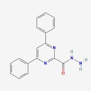 molecular formula C17H14N4O B5882762 4,6-diphenyl-2-pyrimidinecarbohydrazide 
