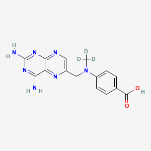 molecular formula C15H15N7O2 B588278 DAMPA-d3 CAS No. 1794780-00-9