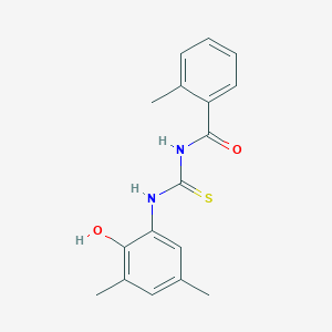 molecular formula C17H18N2O2S B5882814 N-{[(2-hydroxy-3,5-dimethylphenyl)amino]carbonothioyl}-2-methylbenzamide 