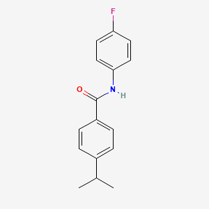 molecular formula C16H16FNO B5882821 N-(4-fluorophenyl)-4-isopropylbenzamide 