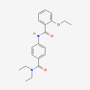 molecular formula C20H24N2O3 B5882831 N-{4-[(diethylamino)carbonyl]phenyl}-2-ethoxybenzamide 