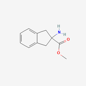 molecular formula C11H13NO2 B588284 Methyl 2-amino-2,3-dihydro-1H-indene-2-carboxylate CAS No. 134425-84-6