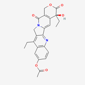 molecular formula C24H22N2O6 B588288 10-O-乙酰 SN-38 CAS No. 946821-59-6