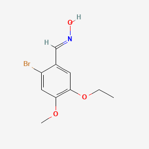 molecular formula C10H12BrNO3 B5882880 2-bromo-5-ethoxy-4-methoxybenzaldehyde oxime 