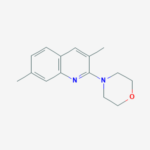 molecular formula C15H18N2O B5882894 3,7-dimethyl-2-(4-morpholinyl)quinoline 