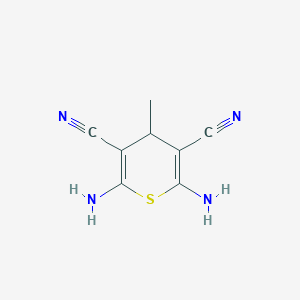 molecular formula C8H8N4S B5882905 2,6-diamino-4-methyl-4H-thiopyran-3,5-dicarbonitrile 