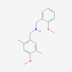 molecular formula C18H23NO2 B5882909 (2-methoxybenzyl)(4-methoxy-2,5-dimethylbenzyl)amine CAS No. 355382-57-9