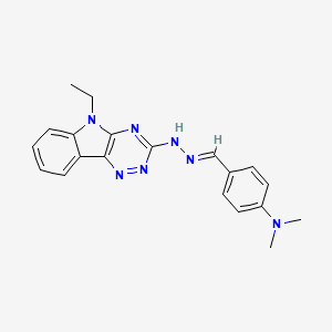 molecular formula C20H21N7 B5882912 4-(dimethylamino)benzaldehyde (5-ethyl-5H-[1,2,4]triazino[5,6-b]indol-3-yl)hydrazone 