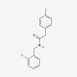 molecular formula C16H16ClNO B5882923 N-(2-chlorobenzyl)-2-(4-methylphenyl)acetamide 