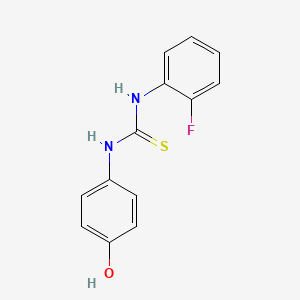 molecular formula C13H11FN2OS B5882974 N-(2-fluorophenyl)-N'-(4-hydroxyphenyl)thiourea 