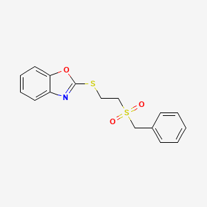 2-{[2-(benzylsulfonyl)ethyl]thio}-1,3-benzoxazole