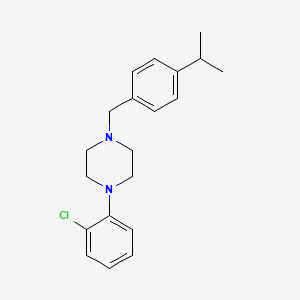 molecular formula C20H25ClN2 B5882985 1-(2-chlorophenyl)-4-(4-isopropylbenzyl)piperazine 