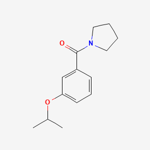 molecular formula C14H19NO2 B5883004 1-(3-isopropoxybenzoyl)pyrrolidine 