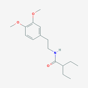 molecular formula C16H25NO3 B5883024 N-[2-(3,4-dimethoxyphenyl)ethyl]-2-ethylbutanamide 