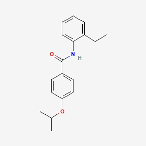 molecular formula C18H21NO2 B5883032 N-(2-ethylphenyl)-4-isopropoxybenzamide 