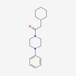 molecular formula C18H26N2O B5883037 1-(cyclohexylacetyl)-4-phenylpiperazine 