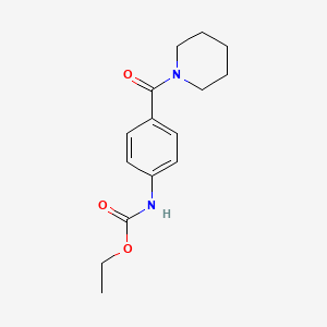 molecular formula C15H20N2O3 B5883090 ethyl [4-(1-piperidinylcarbonyl)phenyl]carbamate 