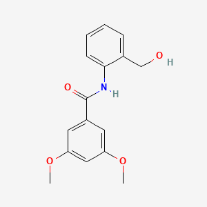 molecular formula C16H17NO4 B5883096 N-[2-(hydroxymethyl)phenyl]-3,5-dimethoxybenzamide 