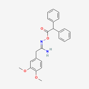 2-(3,4-dimethoxyphenyl)-N'-[(diphenylacetyl)oxy]ethanimidamide