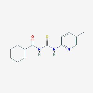 N-{[(5-methyl-2-pyridinyl)amino]carbonothioyl}cyclohexanecarboxamide