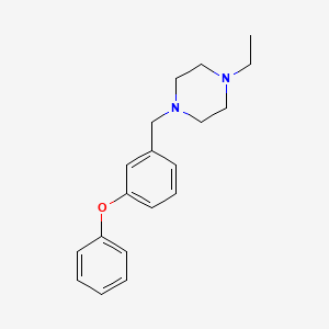 molecular formula C19H24N2O B5883137 1-ethyl-4-(3-phenoxybenzyl)piperazine 
