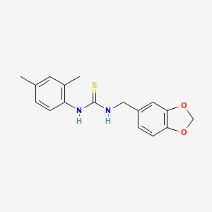 N-(1,3-benzodioxol-5-ylmethyl)-N'-(2,4-dimethylphenyl)thiourea