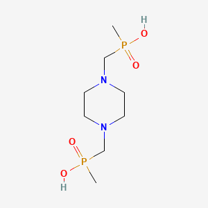 molecular formula C8H20N2O4P2 B5883156 [1,4-piperazinediylbis(methylene)]bis[methyl(phosphinic acid)] 