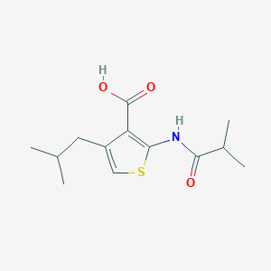 molecular formula C13H19NO3S B5883162 4-isobutyl-2-(isobutyrylamino)-3-thiophenecarboxylic acid CAS No. 312940-42-4