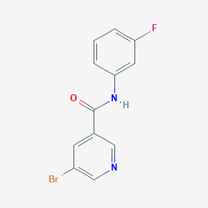molecular formula C12H8BrFN2O B5883200 5-bromo-N-(3-fluorophenyl)nicotinamide 