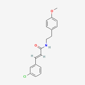 3-(3-chlorophenyl)-N-[2-(4-methoxyphenyl)ethyl]acrylamide