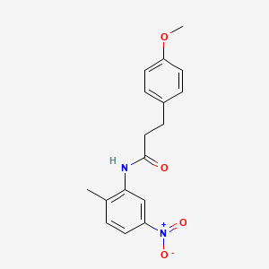 molecular formula C17H18N2O4 B5883234 3-(4-methoxyphenyl)-N-(2-methyl-5-nitrophenyl)propanamide 