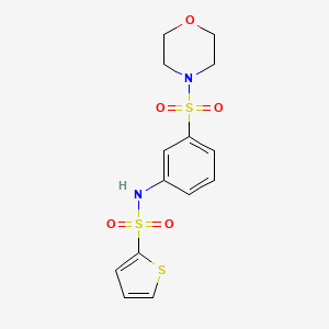 molecular formula C14H16N2O5S3 B5883241 N-[3-(4-morpholinylsulfonyl)phenyl]-2-thiophenesulfonamide 