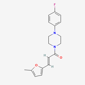 molecular formula C18H19FN2O2 B5883242 1-(4-fluorophenyl)-4-[3-(5-methyl-2-furyl)acryloyl]piperazine 