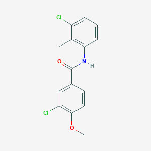 molecular formula C15H13Cl2NO2 B5883245 3-chloro-N-(3-chloro-2-methylphenyl)-4-methoxybenzamide CAS No. 433233-48-8