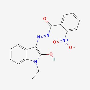 N-(1-ethyl-2-hydroxyindol-3-yl)imino-2-nitrobenzamide